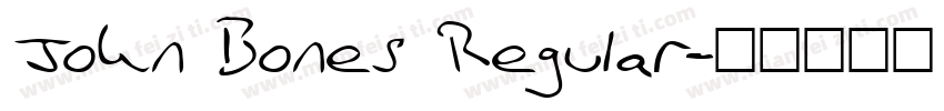 John Bones Regular字体转换